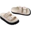 image:imageComfortable Platform Sandals by MelissaBeigeBlack