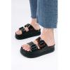 image:imageComfortable Platform Sandals by MelissaBlackTortoiseshell