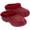 image:imageFluffy Dark Beige Platform Clog by MelissaFaux Fur  Red