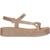 image:imageSun Downtown Platform Sandal in BlackBeige Glitter