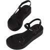 image:imageSun Downtown Platform Sandal in BlackBlack
