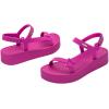 image:imageSun Downtown Platform Sandal in BlackDark Pink