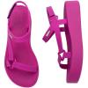 image:imageSun Downtown Platform Sandal in BlackDark Pink