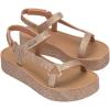 image:imageSun Downtown Platform Sandal in BlackGlitter Beige