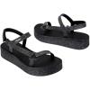 image:imageSun Downtown Platform Sandal in BlackGlitter Black