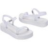 image:imageSun Downtown Platform Sandal in BlackGlitter White