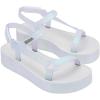 image:imageSun Downtown Platform Sandal in BlackGlitter White