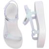 image:imageSun Downtown Platform Sandal in BlackGlitter White