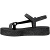 image:imageSun Downtown Platform Sandal in BlackGlitter Black