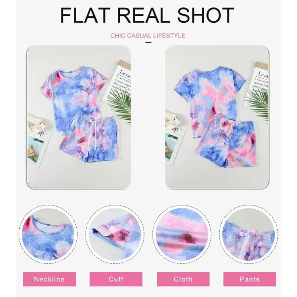 Dokotoo Girls Summer T-Shirt and Shorts Set with Side Pockets
