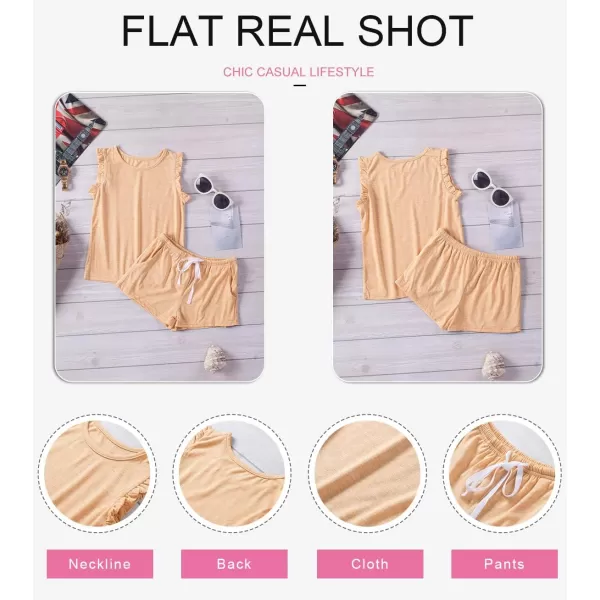 Dokotoo Girls Summer T-Shirt and Shorts Set with Side Pockets