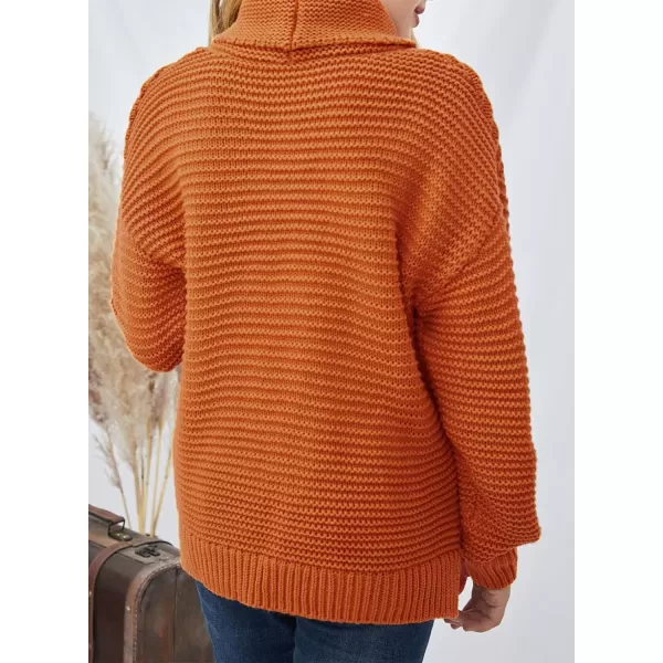 Dokotoo Girls Turtleneck Sweaters Kids Long Sleeve Chunky Knit Pullover Sweater Tops