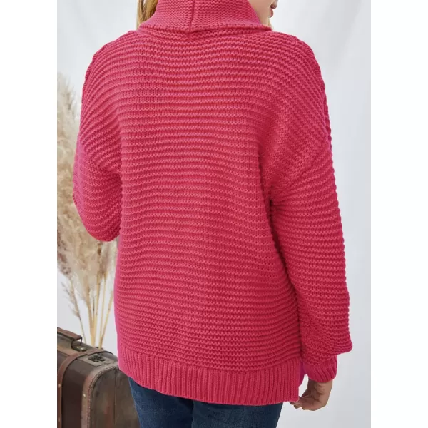Dokotoo Girls Turtleneck Sweaters Kids Long Sleeve Chunky Knit Pullover Sweater Tops