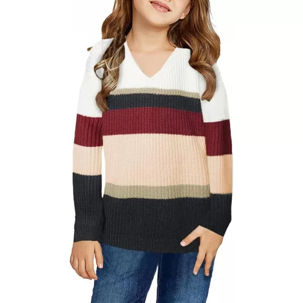 Dokotoo Girls Turtleneck Sweaters Kids Long Sleeve Chunky Knit Pullover Sweater Tops