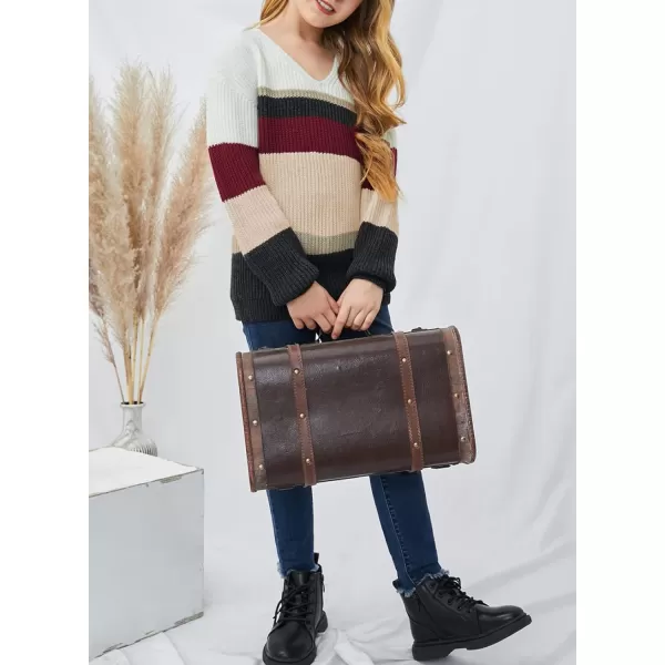 Dokotoo Girls Turtleneck Sweaters Kids Long Sleeve Chunky Knit Pullover Sweater Tops