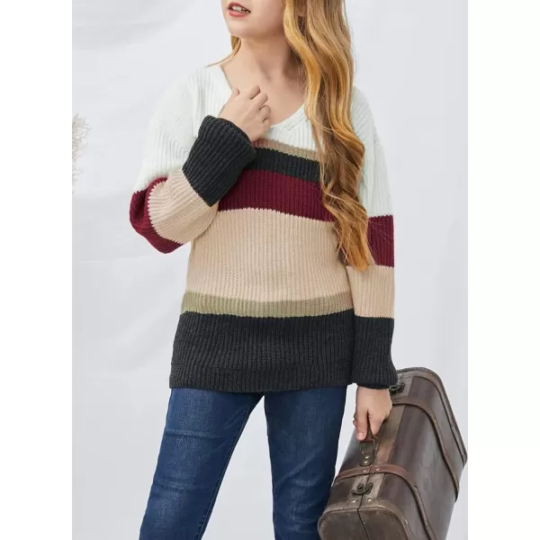 Dokotoo Girls Turtleneck Sweaters Kids Long Sleeve Chunky Knit Pullover Sweater Tops