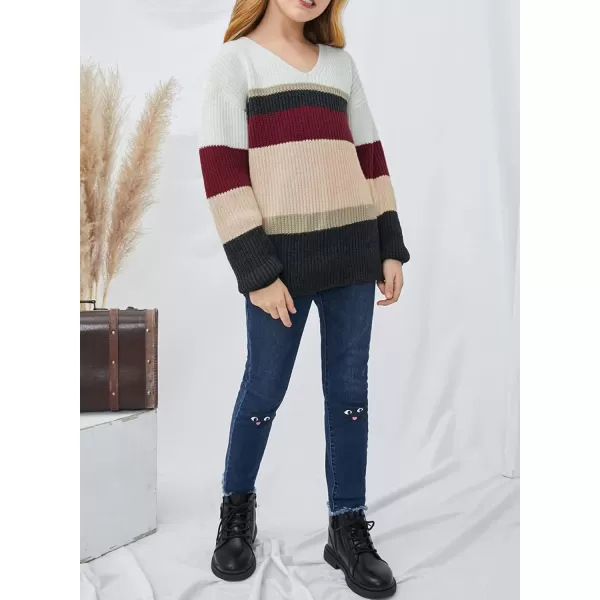Dokotoo Girls Turtleneck Sweaters Kids Long Sleeve Chunky Knit Pullover Sweater Tops