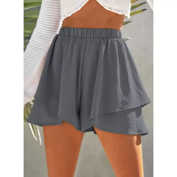 Dokotoo Shorts for Women Tennis Mini Wrap Shorts Beach Flowy High Waisted 2023 Summer Skirt Shorts S-XL