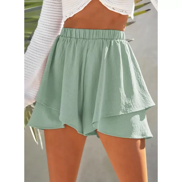 Dokotoo Shorts for Women Tennis Mini Wrap Shorts Beach Flowy High Waisted 2023 Summer Skirt Shorts S-XL