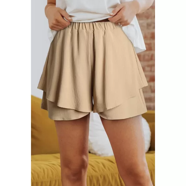 Dokotoo Shorts for Women Tennis Mini Wrap Shorts Beach Flowy High Waisted 2023 Summer Skirt Shorts S-XL