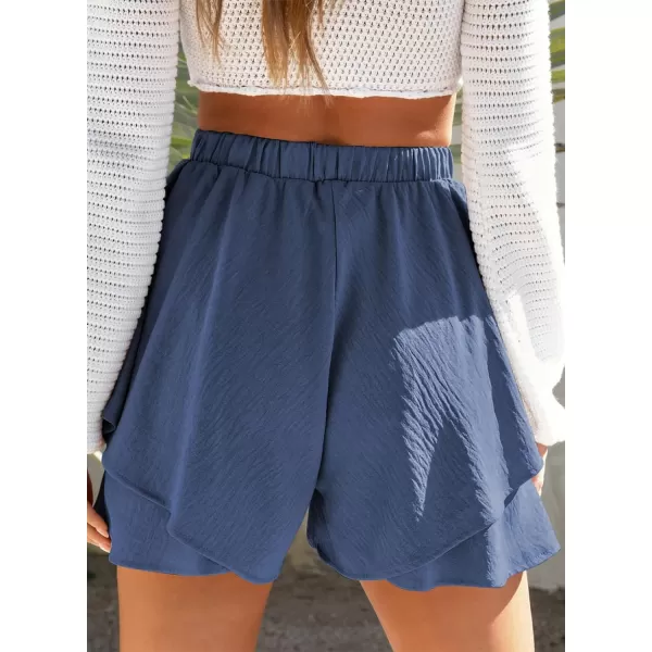 Dokotoo Shorts for Women Tennis Mini Wrap Shorts Beach Flowy High Waisted 2023 Summer Skirt Shorts S-XL