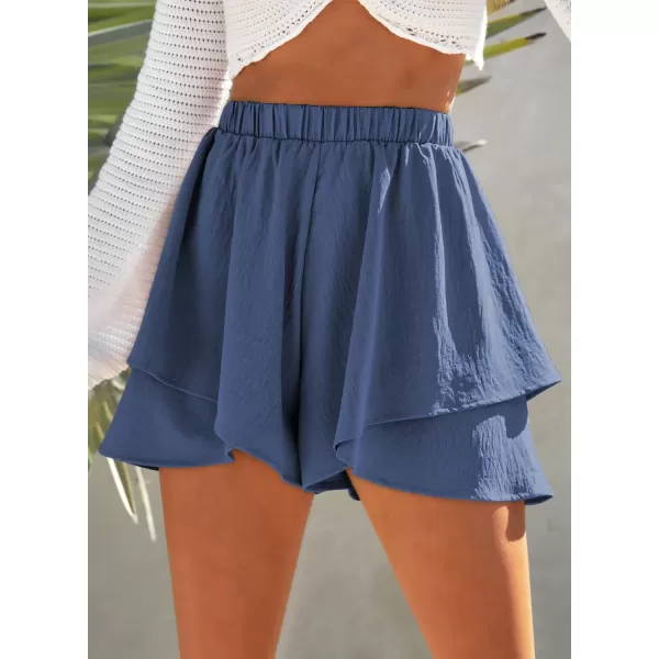 Dokotoo Shorts for Women Tennis Mini Wrap Shorts Beach Flowy High Waisted 2023 Summer Skirt Shorts S-XL