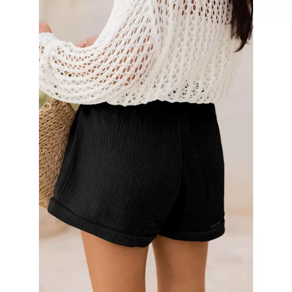 Dokotoo Womens 2023 Casual Shorts High Waisted Drawstring Cute Comfy Elastic Summer Shorts No Pockets S-XL