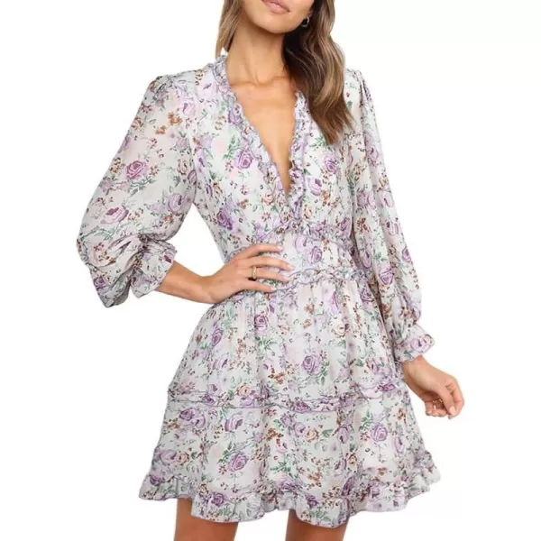 S New Purple Floral