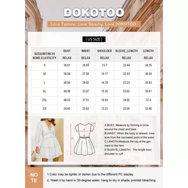 Dokotoo Womens 2023 Fall Deep V Neck Ruffle Long Sleeve Floral Print Mini Dress