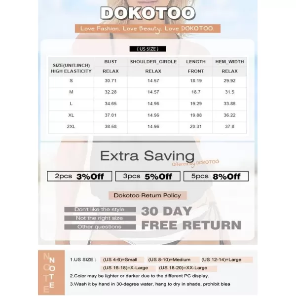 Dokotoo Womens 2023 Fashion Stripes Print Lined Up Double Up Tankini Sets Swimsuits Bathing Suit Swimwear 