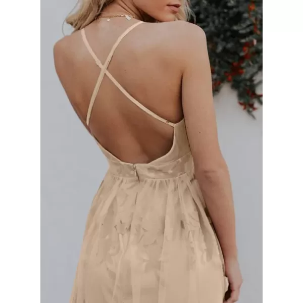 Dokotoo Womens 2023 Formal Dresses Plunging V-Neck Embroidered Floral Lace Mesh Velvet Maxi Dress