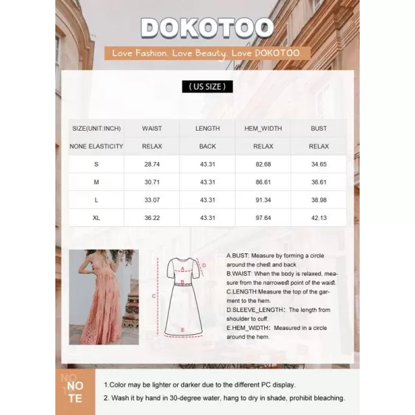 Dokotoo Womens 2023 Formal Dresses Plunging V-Neck Embroidered Floral Lace Mesh Velvet Maxi Dress