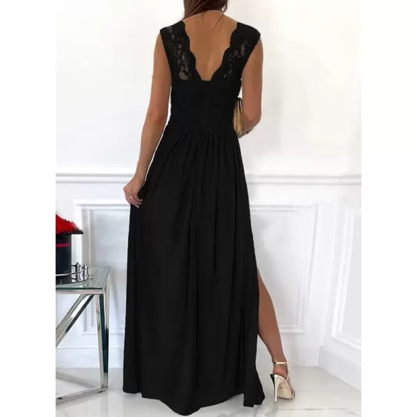 Dokotoo Womens 2023 Formal Dresses Wrap V-Neck Ruched Sexy Bridesmaid Wedding Guest Maxi Dresses