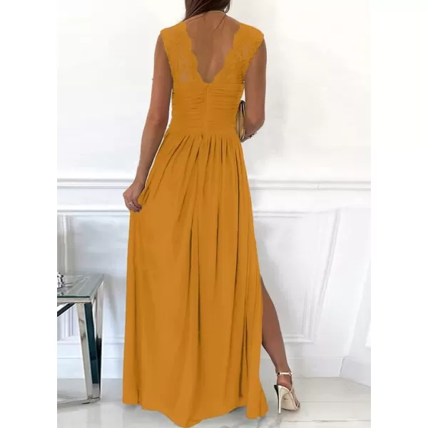 Dokotoo Womens 2023 Formal Dresses Wrap V-Neck Ruched Sexy Bridesmaid Wedding Guest Maxi Dresses