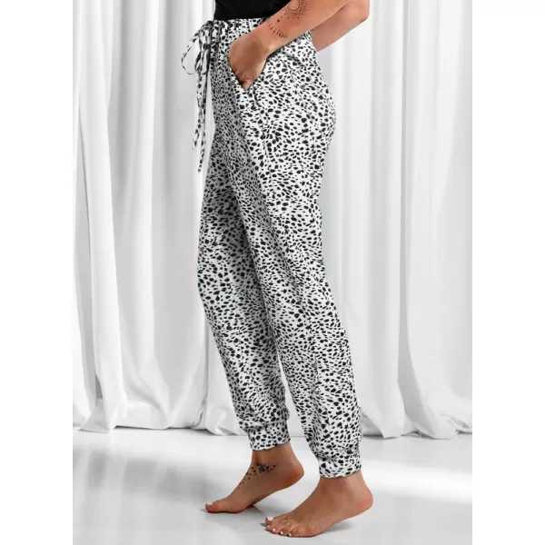 Dokotoo Womens 2023 Soft Casual Drawstring Tie Elastic Waist Loose Jogger Pants with Pockets