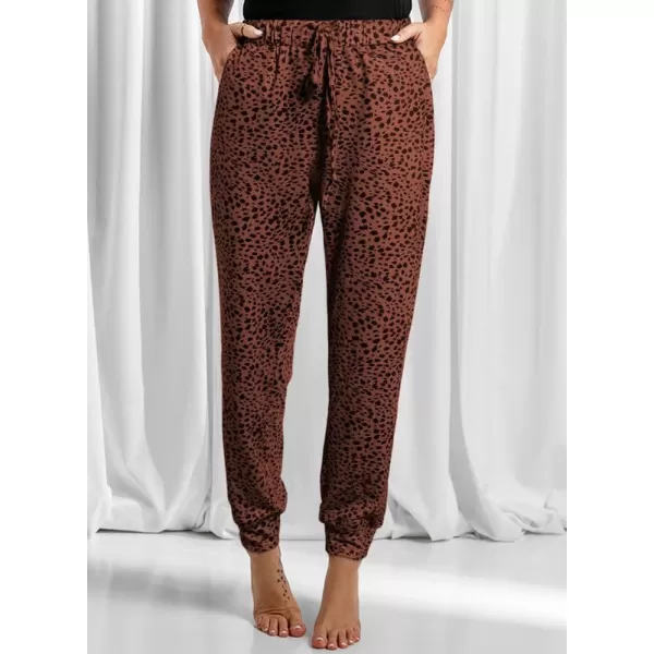 Dokotoo Womens 2023 Soft Casual Drawstring Tie Elastic Waist Loose Jogger Pants with Pockets