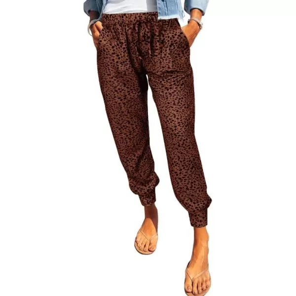 Dokotoo Womens 2023 Soft Casual Drawstring Tie Elastic Waist Loose Jogger Pants with Pockets