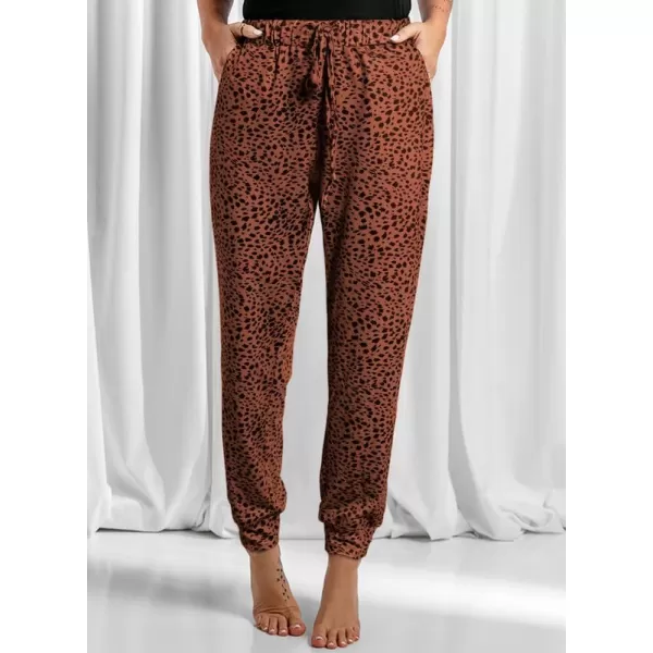 Dokotoo Womens 2023 Soft Casual Drawstring Tie Elastic Waist Loose Jogger Pants with Pockets