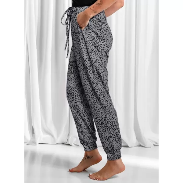Dokotoo Womens 2023 Soft Casual Drawstring Tie Elastic Waist Loose Jogger Pants with Pockets
