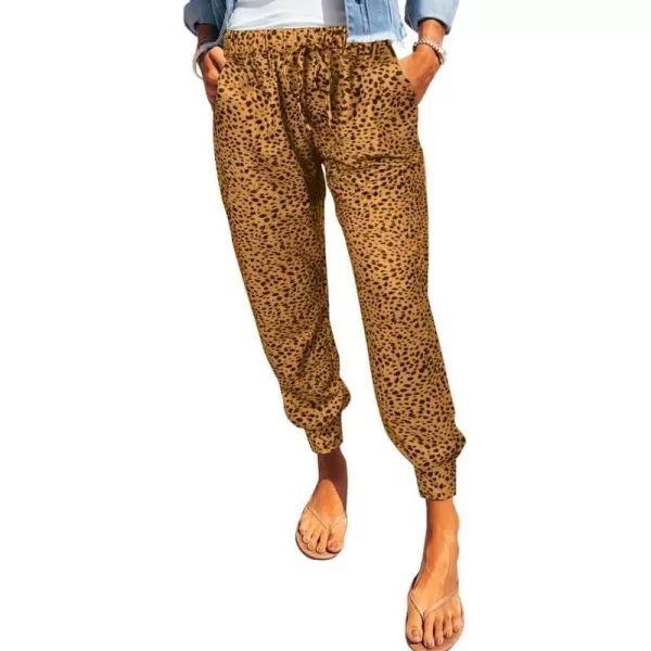 Dokotoo Womens 2023 Soft Casual Drawstring Tie Elastic Waist Loose Jogger Pants with Pockets
