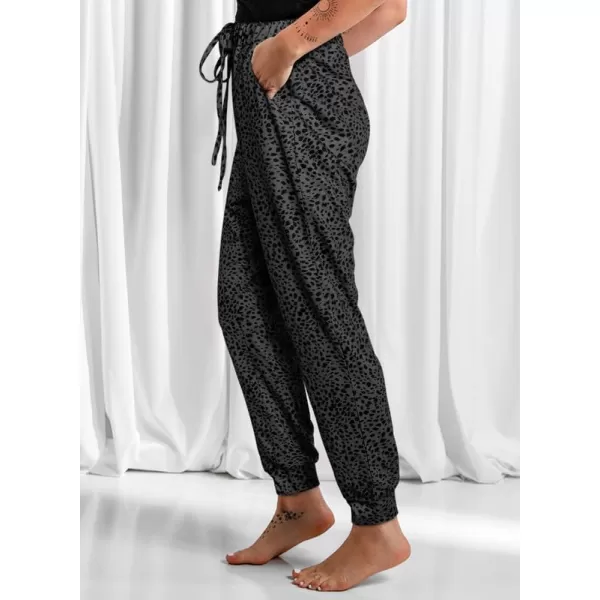 Dokotoo Womens 2023 Soft Casual Drawstring Tie Elastic Waist Loose Jogger Pants with Pockets
