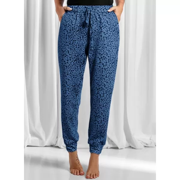 Dokotoo Womens 2023 Soft Casual Drawstring Tie Elastic Waist Loose Jogger Pants with Pockets