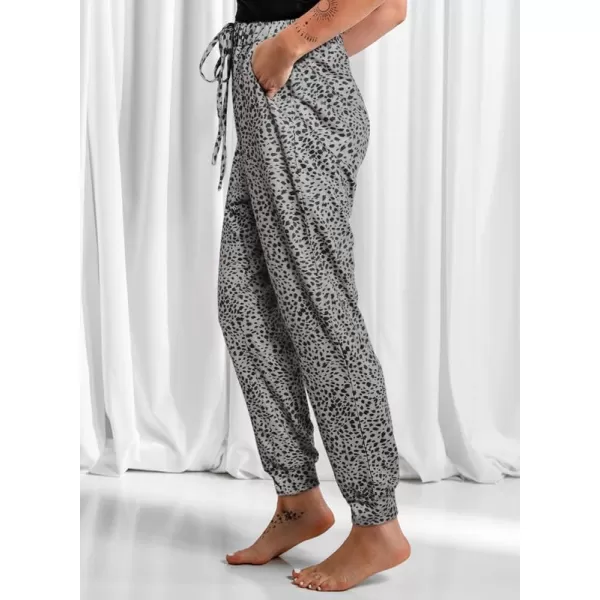Dokotoo Womens 2023 Soft Casual Drawstring Tie Elastic Waist Loose Jogger Pants with Pockets