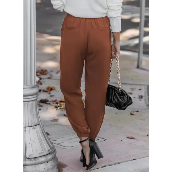 Dokotoo Women's 2023 Soft Casual Loose Drawstring Elastic High Waisted Joggers Pants with Pockets