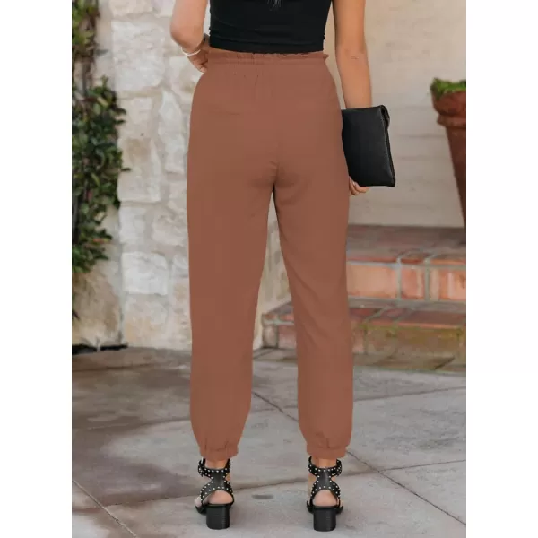 Dokotoo Women's 2023 Soft Casual Loose Drawstring Elastic High Waisted Joggers Pants with Pockets
