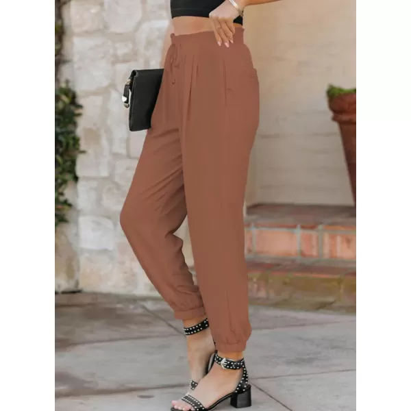 Dokotoo Women's 2023 Soft Casual Loose Drawstring Elastic High Waisted Joggers Pants with Pockets