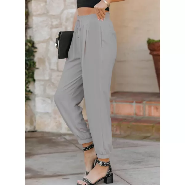 Dokotoo Women's 2023 Soft Casual Loose Drawstring Elastic High Waisted Joggers Pants with Pockets