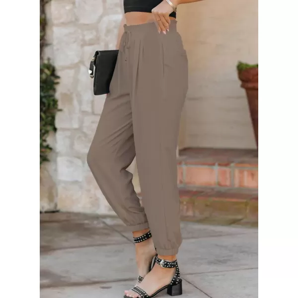 Dokotoo Women's 2023 Soft Casual Loose Drawstring Elastic High Waisted Joggers Pants with Pockets