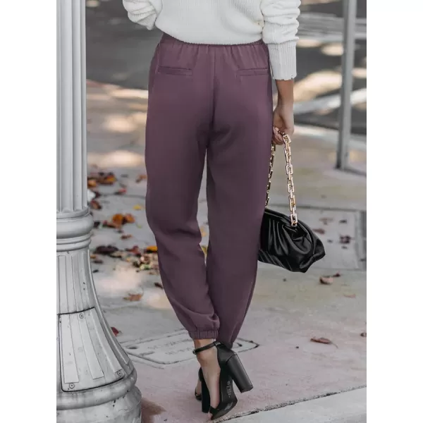 Dokotoo Women's 2023 Soft Casual Loose Drawstring Elastic High Waisted Joggers Pants with Pockets