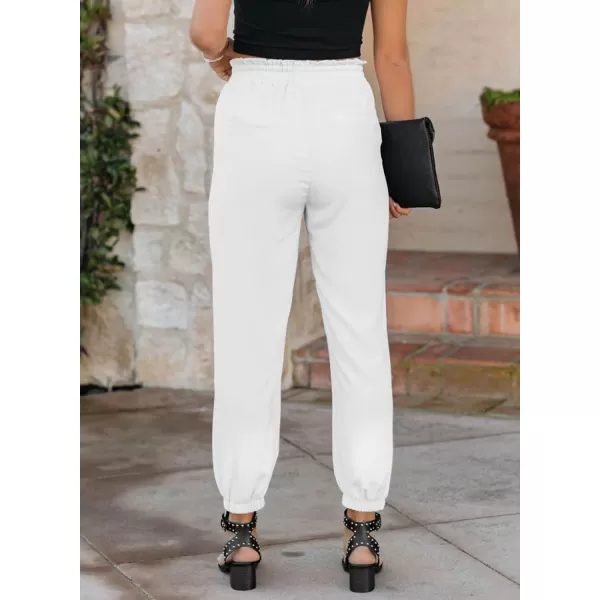 Dokotoo Women's 2023 Soft Casual Loose Drawstring Elastic High Waisted Joggers Pants with Pockets